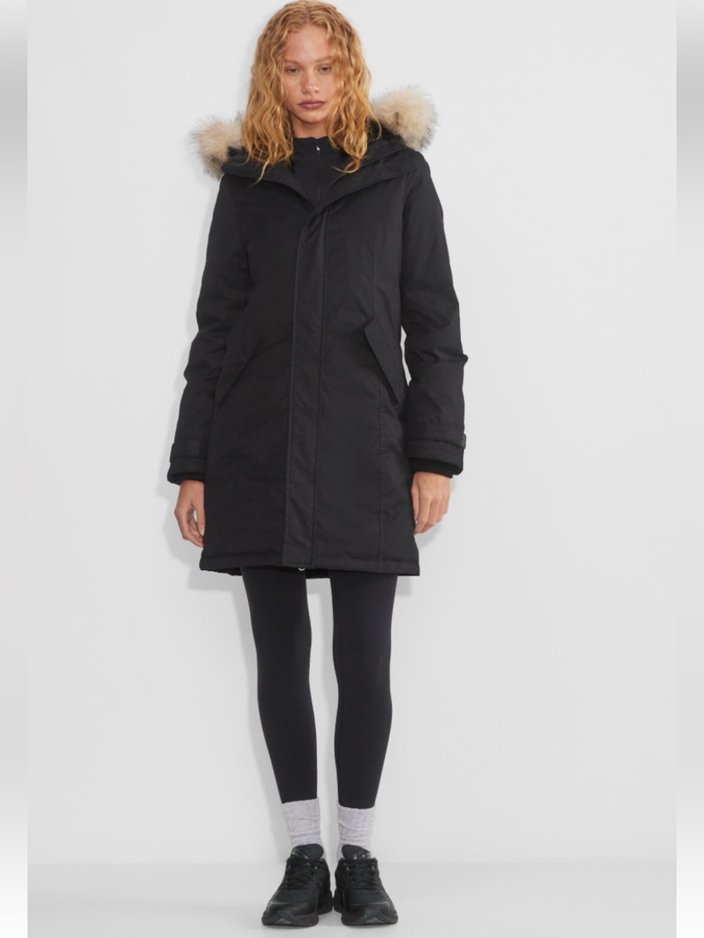 TNA Grey Hoodie Parka Size  XS